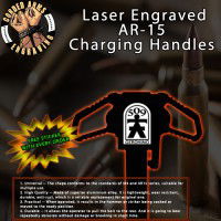 509th Infantry Regiment Laser Engraved Charging Handle