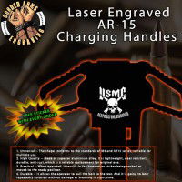 USMC Death Before Dishonor Laser Engraved Charging Handle