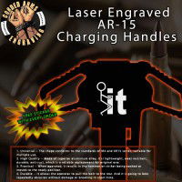 F - It Laser Engraved Charging Handle