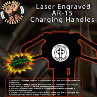 Veritas Aequitas Laser Engraved Charging Handle