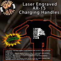1776% Sure Laser Engraved Charging Handle