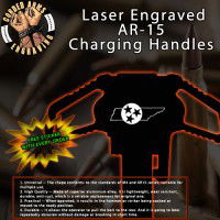Tennessee Laser Engraved Charging Handle