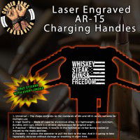W.S.G.&F. Laser Engraved Charging Handle