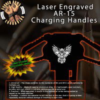 Tribal Owl Laser Engraved Charging Handle