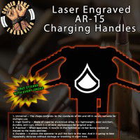 Private First Class E3 Laser Engraved Charging Handle