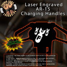 Incoming F-Bombs Laser Engraved Charging Handle