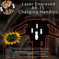 MOAB Laser Engraved Charging Handle