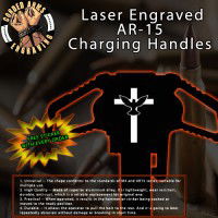 Dove Cross 2 Laser Engraved Charging Handle