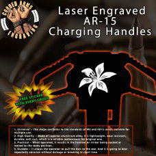 TigerLily Laser Engraved Charging Handle
