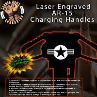 U.S. Army Star Laser Engraved Charging Handle