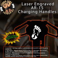 Big Foot Laser Engraved Charging Handle