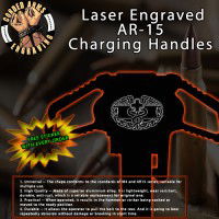 Combat Medic Laser Engraved Charging Handle