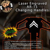 Corporal E4 Laser Engraved Charging Handle