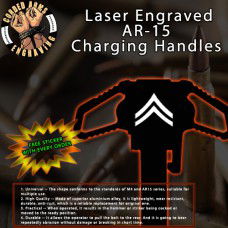 Corporal E4 Laser Engraved Charging Handle