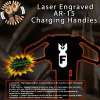 F Bomb Laser Engraved Charging Handle