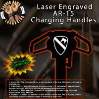 1st Cavalry Laser Engraved Charging Handle