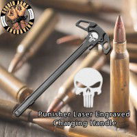 Punisher Laser Engraved Charging Handle
