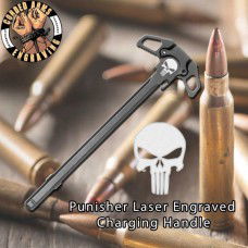 Punisher Laser Engraved Charging Handle