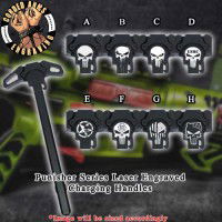 Punisher Series Laser Engraved Charging Handle