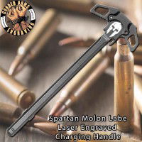 Spartan Molon Labe #1 Engraved Charging Handle