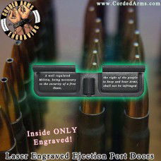 United States Constitution Second Amendment Laser Engraved Ejection Port Door