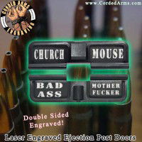 Church Laser Engraved Ejection Port Door
