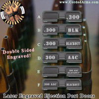 .300 AAC Blackout Laser Engraved Ejection Port Door
