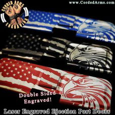 American Eagle Flag Laser Engraved Ejection Port Doors