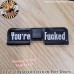 Catchy Words Laser Engraved Ejection Port Door