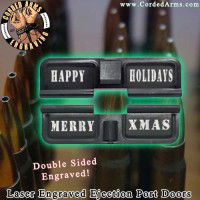Merry Xmas Laser Engraved Ejection Port Door