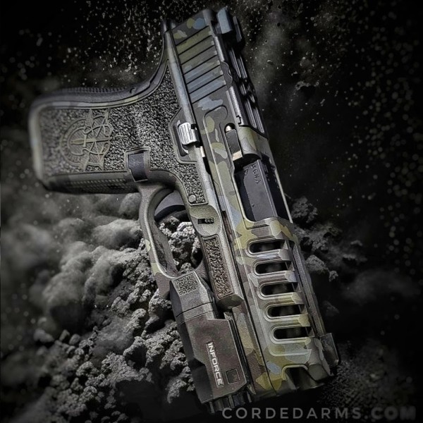 Custom 43 Grey/Green Camo w/ RMR Cut, CNC Milling & Stipplin