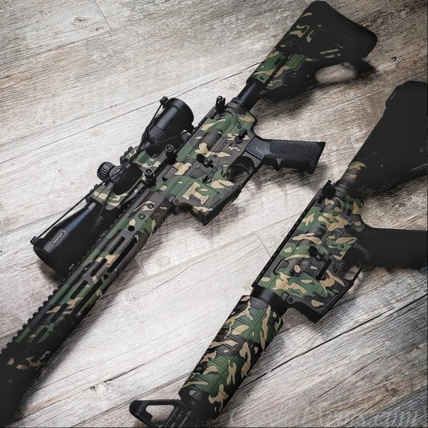 Custom Cerakote Multi Cam Pattern