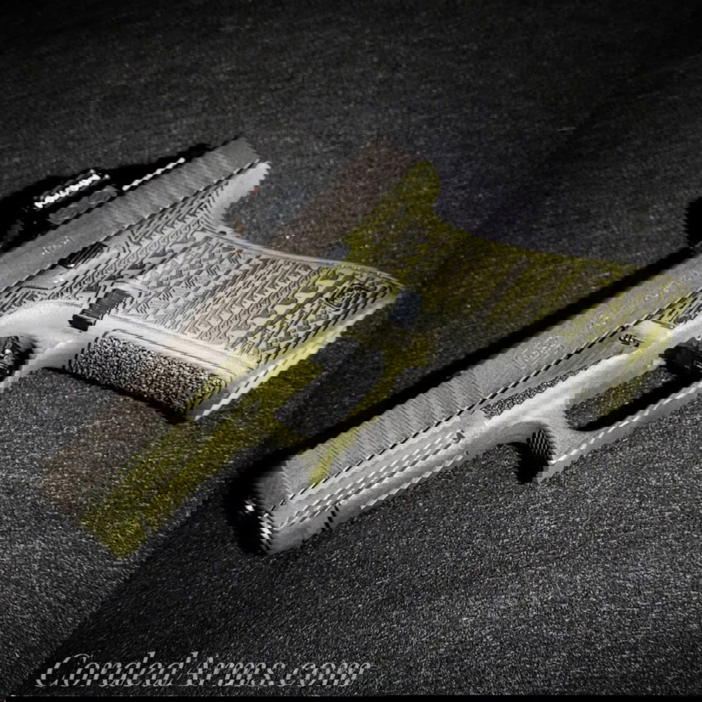 Custom Glock 17 with Laser Stippling and Custom Cerakote