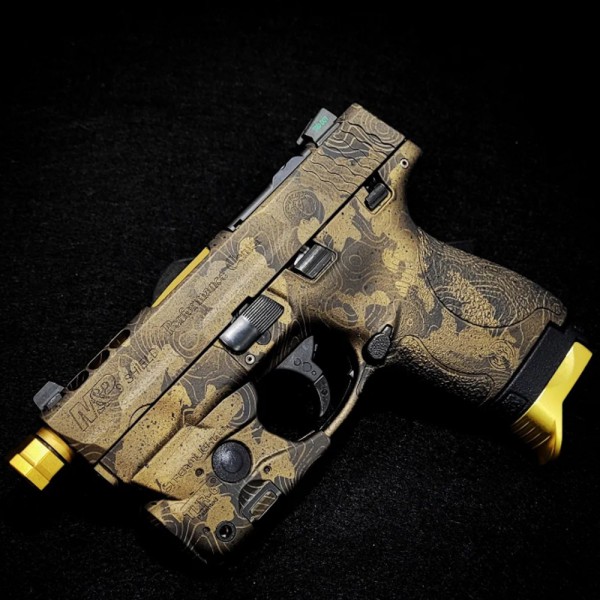 Custom Cerakote and Lasering on a M & P