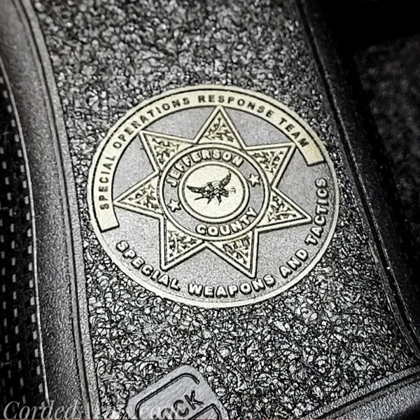 Custom Logo, Laser Stippling and Cerakoted