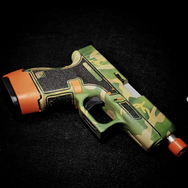 Custom Green Camo With Gripple Stipple
