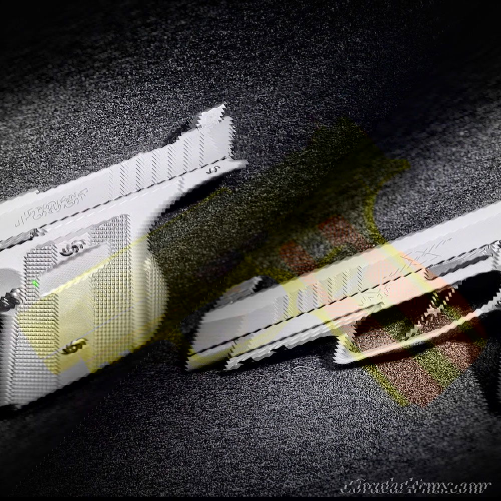 Custom P365 Cerakoted in Sniper Green & Barrett Bronze