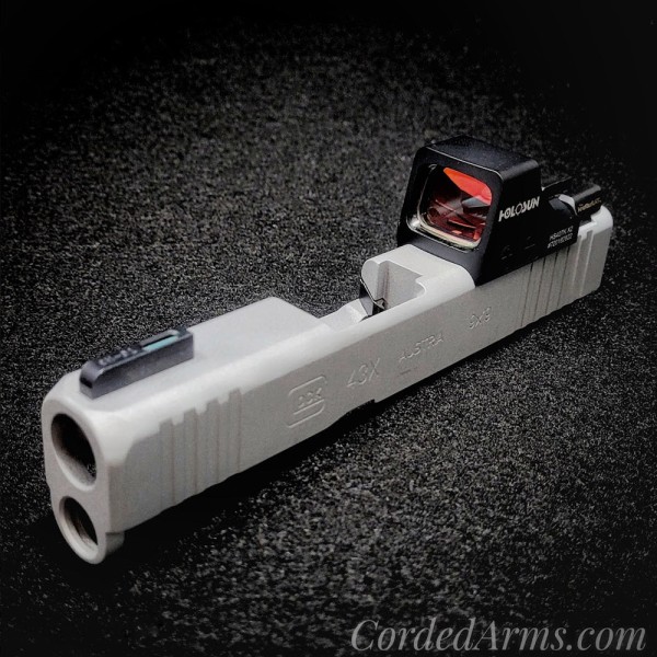 Holosun RMSc Slide & Cerakote in Crushed Silver on G43x