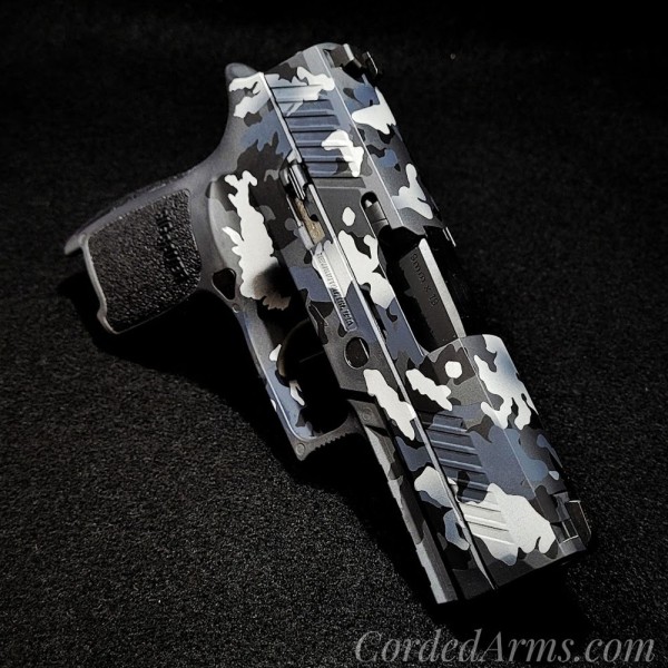 Custom Blue Camo on Sig