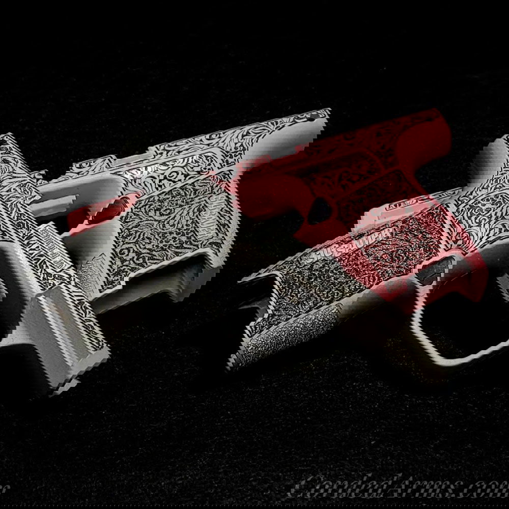 Sig 365 Grip Laser Cerakoted in Bazooka Pink & Satin Mag