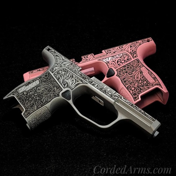 Sig 365 Grip Laser Cerakoted in Bazooka Pink & Satin Mag