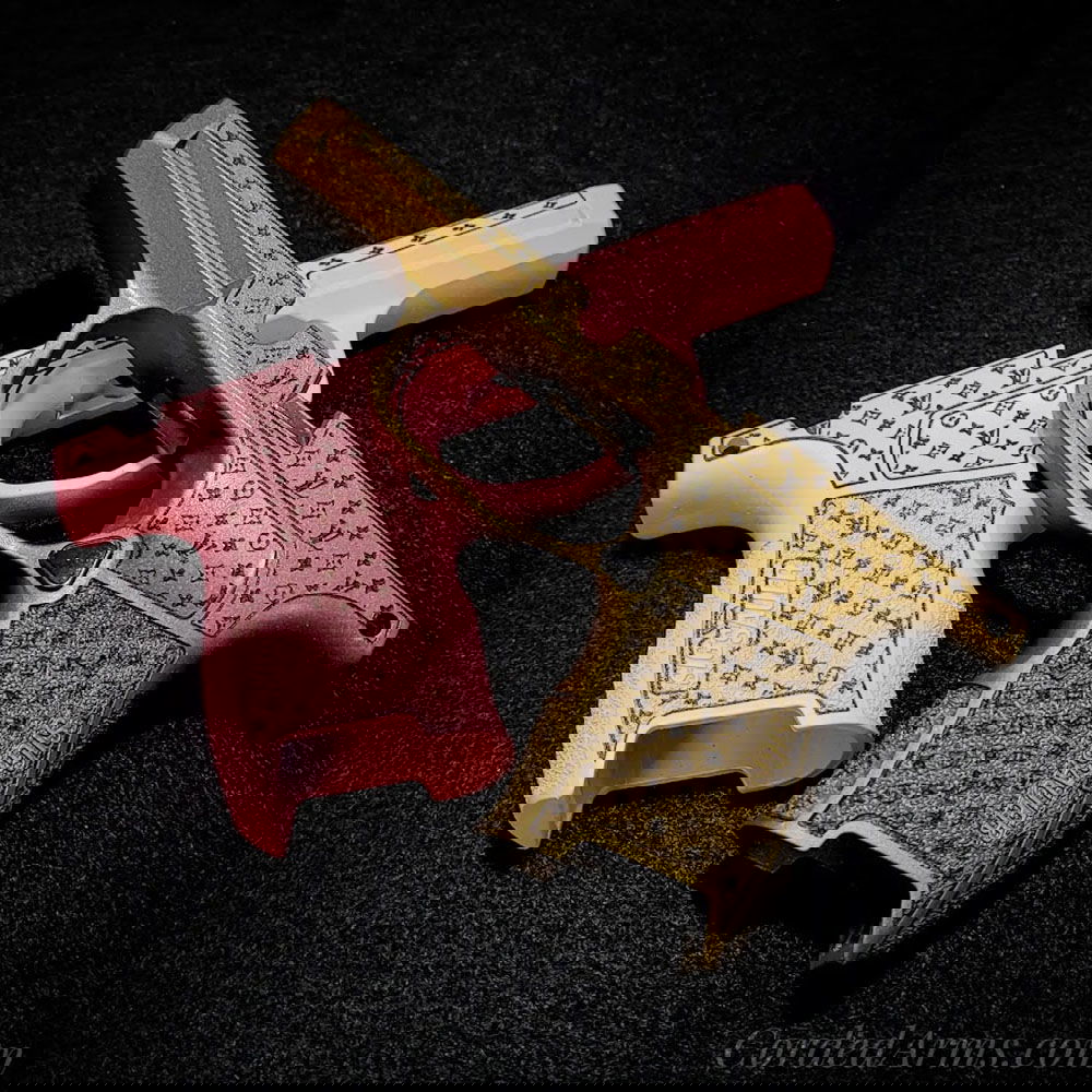 Sig365 LV Etched / Cerakoted Bubblegum Pink / Glock FDE