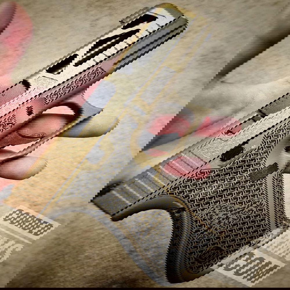 Custom Verrazzano Cut, Cerakoted & Lasered Glock