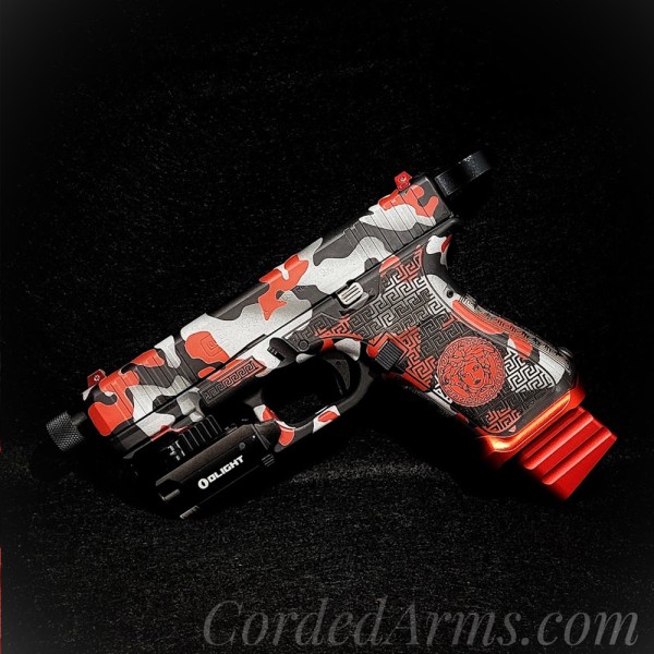 Custom Cerakote and Lasered Glock