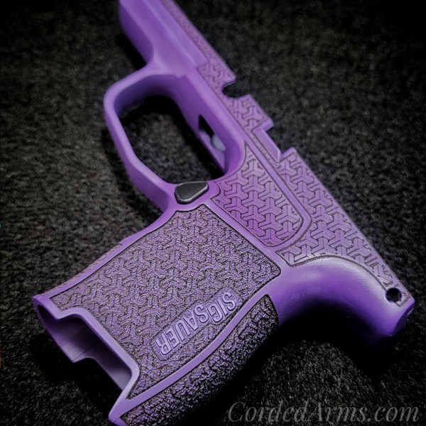 Why Love? SIG SAUER P365 GRIP MODULE Cerakote in Bright Purple