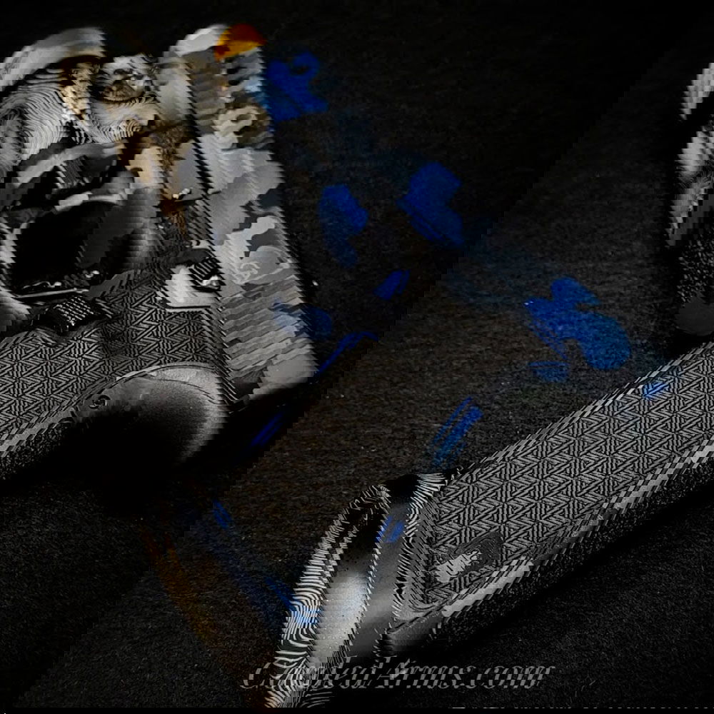 Glock 17 with Laser Stippling and Custom Cerakote