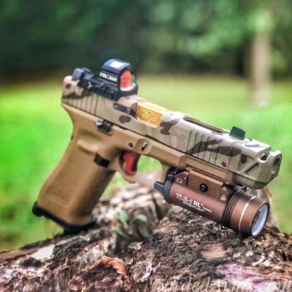 Glock 17 With CNC Milling and Cerkote