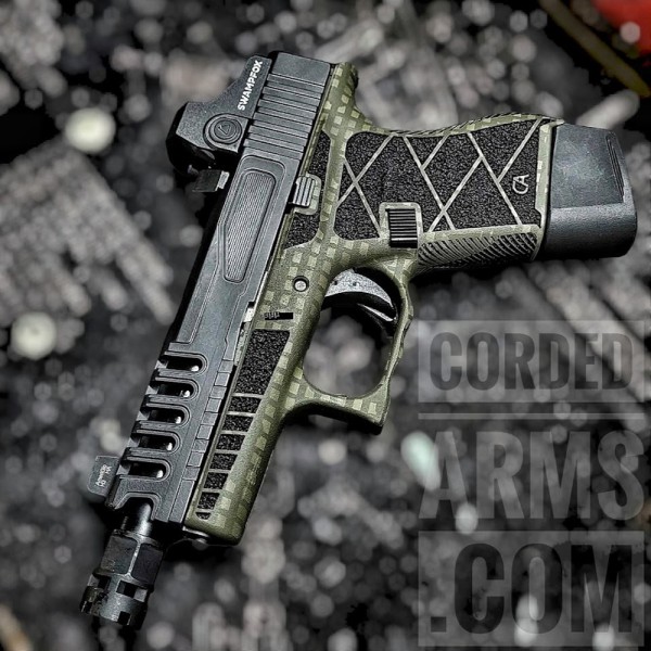 Custom Glock 43 Stippling, Rmr Cut, CNC & Cerakote 