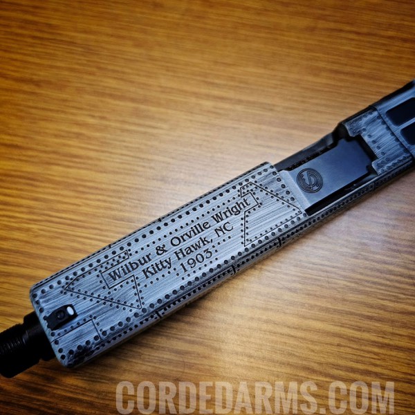 Custom Cerakote & Laser Engraved Glock Slide Plate