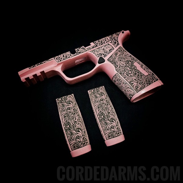 Floral Laser Etched Sig Sauer MACRO GRIP MODULE